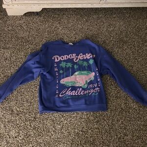 Blue Graphic Sweatshirt